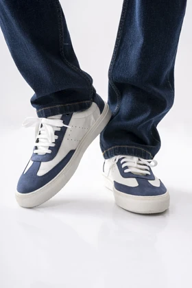 اسنیکرزاشبالت و چرم طبیعی بندی مردانه