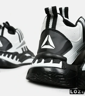 کفش کتانی ساق‌دار مشکی سفید Reebok Shaq Attaq