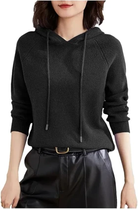 هودی بافت گپ زنانه کلاه دار وارداتی