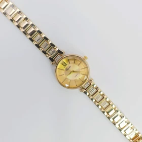 ساعت مچی زنانه باوک Baoke نگین‌دار با موتور کوارتز (طلایی)