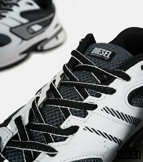 کفش کتانی مردانه سفید خاکستری DIESEL S-SERENDIPITY SPORT مدل 6604