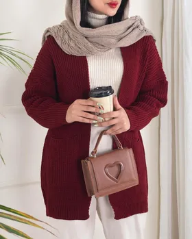 بافت جلوباز جیب‌دار زنانه کد 40146