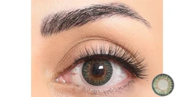 لنز طبی رنگی سالانه فستیوال Festival Morning Q (استعلام موجودی در واتساپ) (Green 3T (سبز عسلی دورمشکی))