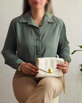 شومیز مجلسی آستین پلیسه