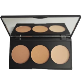 پالت کانتور، برنزر و هایلایتر گلدن رز مدل Contour Powder Kit با جلوه طبیعی، مناسب انواع پوست، فاقد پارابن و گلوتن، وزن 12 گرم