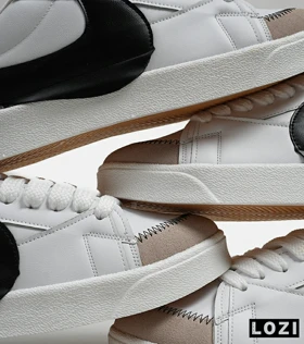 کفش نایک مردانه و زنانه سفید مشکی Nike Blazer Low 77 Jumbo