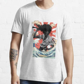 تیشرت لانگ انیمه AFRO SAMURAI افرو سامورایی Afro Samurai #c70 کد 186391