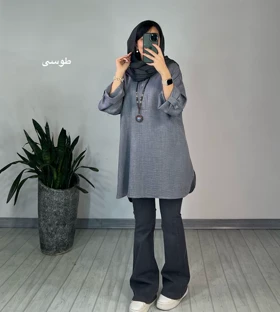 مانتو جلو دکمه لیانا