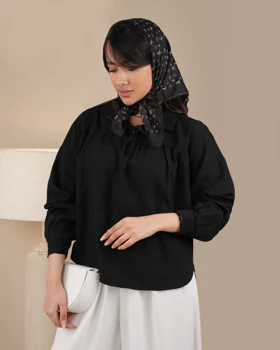 شومیز جلو بسته مشکی کد 29611