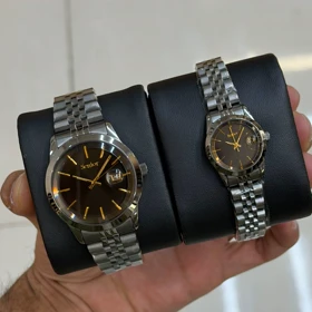 ست ساعت مچی اورجینال زنانه و مردانه سنیور SENIOR 1012-1011