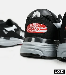 کفش کتانی بزرگ پا مشکی طوسی NEW BALANCE 993