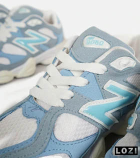 کفش کتانی زنانه آبی کرم NEW BALANCE 9060 مدل 6677