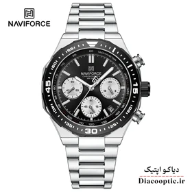 ساعت مچی مردانه سه موتور برند نیوی فورس مدل NF 8049 استیل