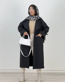 بارانی بلند ماهگون(89)کد:4409
