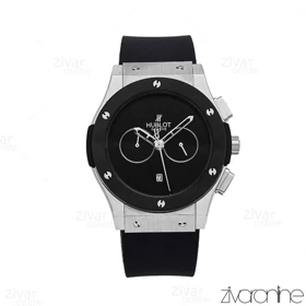 ساعت هابلوت زنانه کلاسیک فیوژن سیلور مشکی صفحه مهندسی 106784