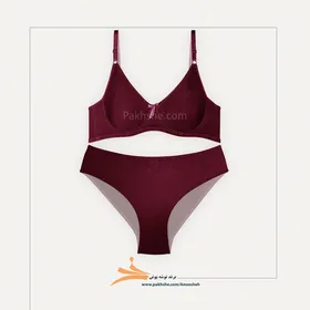 ست نخ پنبه بدون درز زرشکی برند نوشه پوش