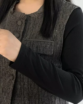 ست سارافن و جلیقه فول نگین کد 5469