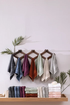ست حوله دستی 3 تکه Yataş مدل Essentials پنبه‌ای - بژ