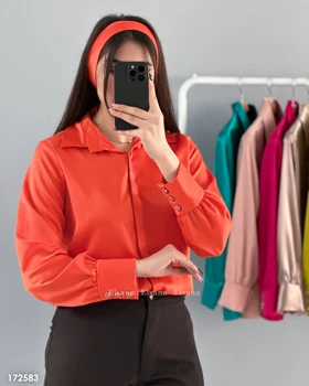 شومیز ساتن کراواتی درجه یک