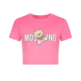 کراپ تیشرت آستین کوتاه زنانه مدل خرس 209