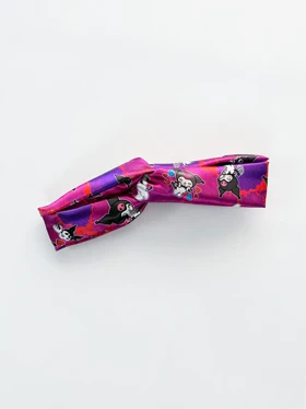 هدبند ساتن فانتزی طرح کروم