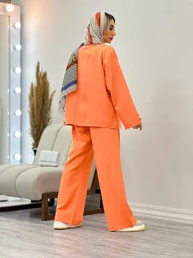 ست مانتو و شلوار دو جیب