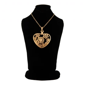 گردنبند زنانه مدل قلب گل