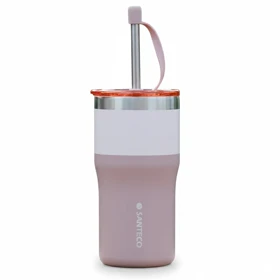 ماگ نی دار دوجداره SANTECO TROSA 500ml (هلویی تیره)