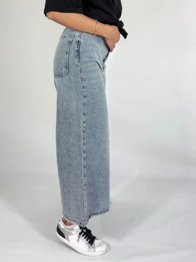 شلوار جین مدل وایدلگ قد 85 شناسه 71106