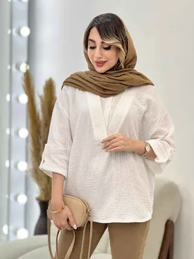 شومیز آستین پاگن تبسم