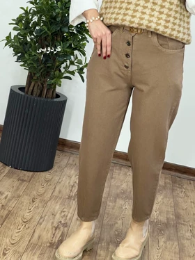 شلوار مام استایل کتان 3(ایراد دار)