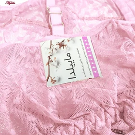 ست شورت و نیم‌تنه زنانه مدل فنردار رنگ صورتی ماییلدا کد 5432-606