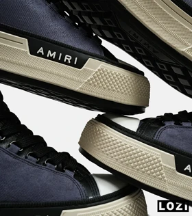 کفش اسنیکرزساق‌دار آبی نفتی Amiri Simple