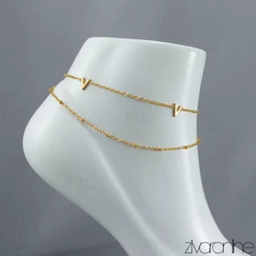 پابند دولاین مدل وی طلایی 60038