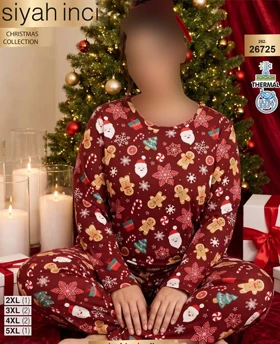 بلوز و شلوار بیگ سایز siyah inci کد 26725