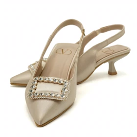 کفش مجلسی زنانه پاشنه‌دار 3 سانت مدل 400354 _ sandal valentino