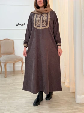 پیراهن مخمل کبریتی کتیبه