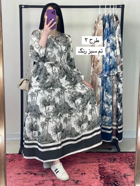 پیراهن بلند طرح آلما