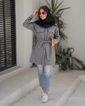 مانتو دانشجویی اداری کوتاه کد 1531