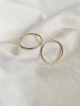 گوشواره حلقه‌ای ساده