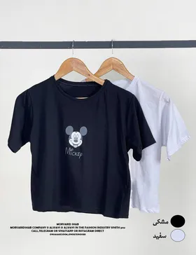 کراپ دخترانه طرح میکی موس کد : 889