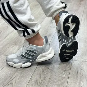 کتانی آدیداس ست مردانه زنانه اسپرت مدل climacool vento رنگ طوسی سفید