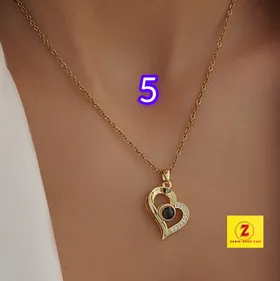 گردنبند زنانه زنانه نگین‌دار طرح جواهر