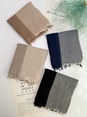 شال نخی دورنگ 20683