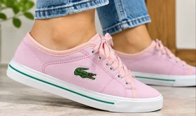 کفش اسپرت زنانه مدل LACOSTE صورتی