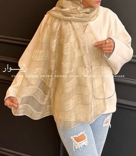 شال حریر ابریشم ساده