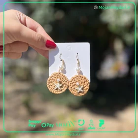 گوشواره حصیری بهار و تابستان کد gh1021