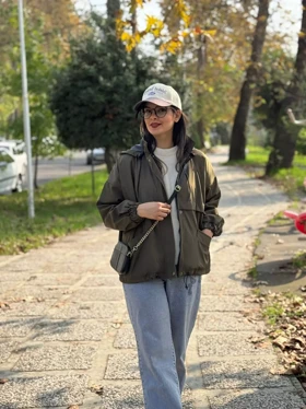 بارانی کلاهدار آستردار ناز