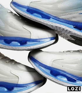 کفش کتانی مردانه آبی سفید ADIDAS Customize Run