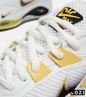 کفش کتانی مردانه و زنانه سفید زرد Nike air zoom max